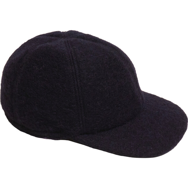 Cap In Wool With Velour Lining, Navy