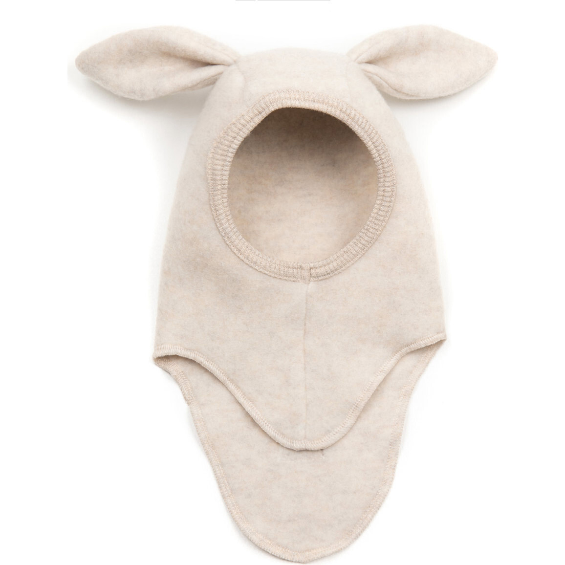 Wool Bunbun & Fleece Camel Maisonette With Hats Ears, Mittens | HutteliHut Balaclava -
