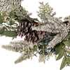 Un-Lit Decorated Rattan Wreath with Blueberries - Wreaths - 2