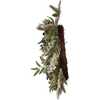 Un-Lit Decorated Rattan Wreath with Blueberries - Wreaths - 4