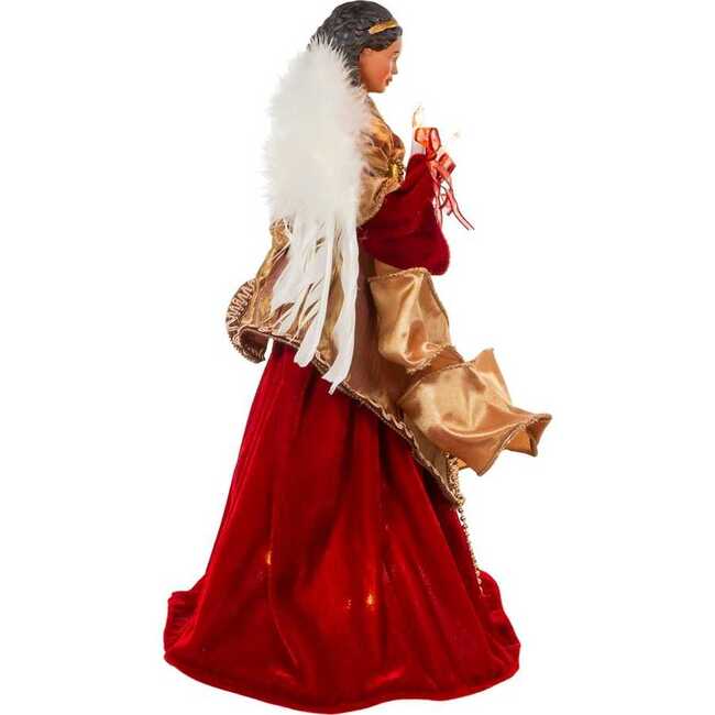 Red and Gold Black Angel Tree Topper - Tree Toppers - 2
