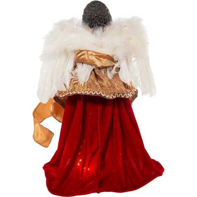 Red and Gold Black Angel Tree Topper - Tree Toppers - 4