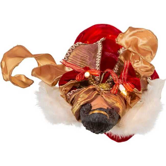 Red and Gold Black Angel Tree Topper - Tree Toppers - 5
