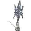 Pre-Lit Twinkling Silver Starburst Tree Topper - Tree Toppers - 3 - thumbnail