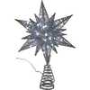 Pre-Lit Twinkling Silver Starburst Tree Topper - Tree Toppers - 4 - thumbnail
