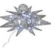 Pre-Lit Twinkling Silver Starburst Tree Topper - Tree Toppers - 5 - thumbnail
