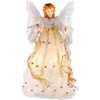 Ivory and Gold Fiber Optic Animated Angel Treetop - Tree Toppers - 1 - thumbnail