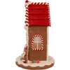 Light Up Gingerbread House With Santa Table Piece - Accents - 4