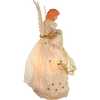Ivory and Gold Fiber Optic Animated Angel Treetop - Tree Toppers - 3