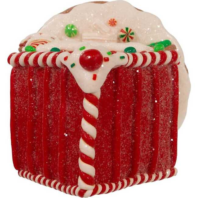 Light Up Gingerbread House With Santa Table Piece - Accents - 5