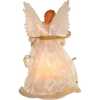 Ivory and Gold Fiber Optic Animated Angel Treetop - Tree Toppers - 5