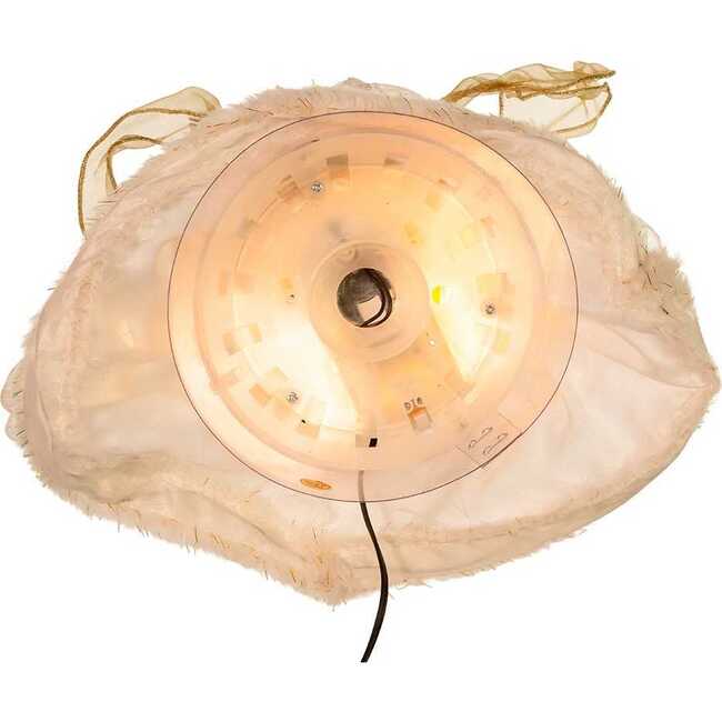 Ivory and Gold Fiber Optic Animated Angel Treetop - Tree Toppers - 6