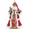 Bellissimo Glass Red Santa Ornament - Ornaments - 1 - thumbnail
