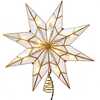 8-Point Gold Capiz Star Treetop - Tree Toppers - 1 - thumbnail