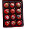 12 Days of Christmas Decorative Glass Ornaments, 12 Piece Set - Ornaments - 2