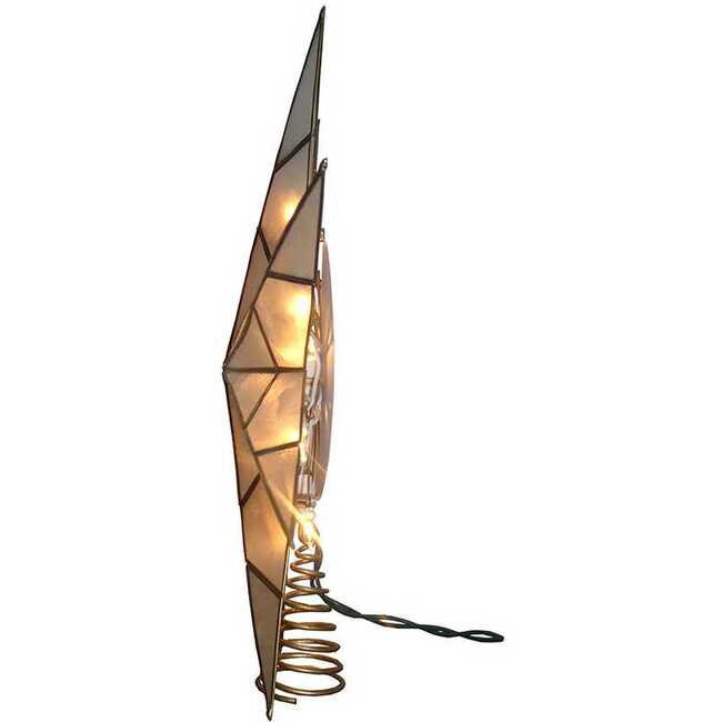 8-Point Gold Capiz Star Treetop - Tree Toppers - 3