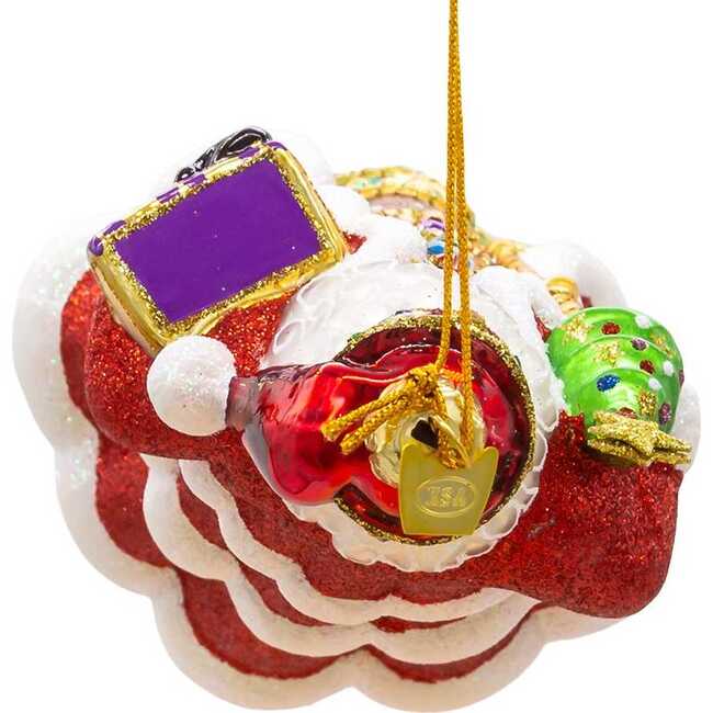 Bellissimo Glass Red Santa Ornament - Ornaments - 5