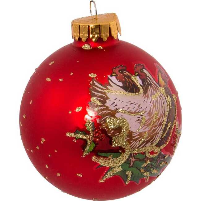 12 Days of Christmas Decorative Glass Ornaments, 12 Piece Set - Ornaments - 4