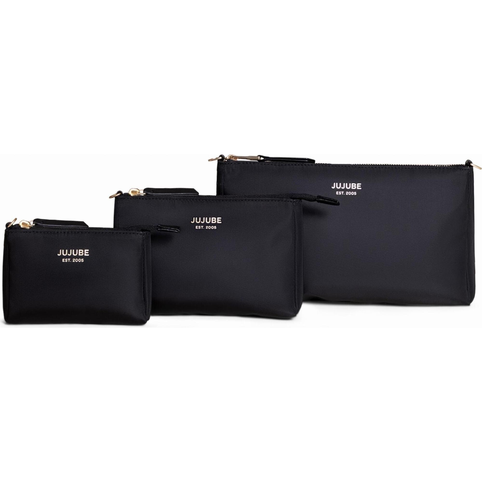 Diaper Bag-Fit 3-Piece Pouch Set, Black - Bags - 1
