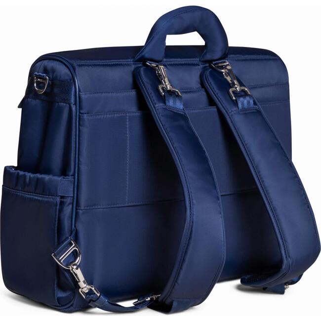 Satchel 14-Compartment Diaper Bag, Navy - Diaper Bags - 4