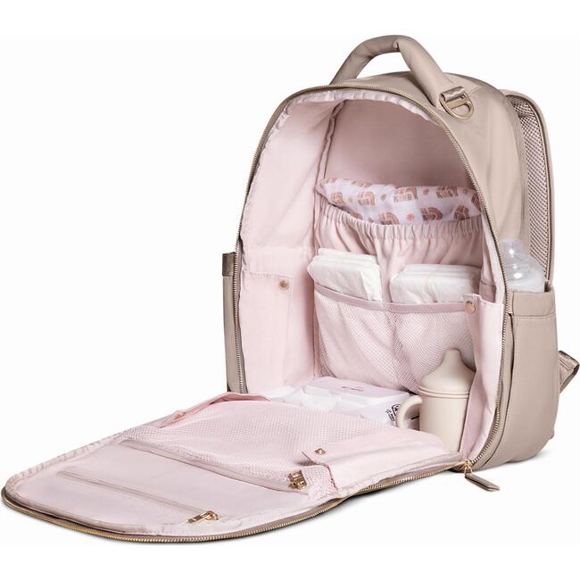 Classic Diaper Backpack, Taupe - Diaper Bags - 3