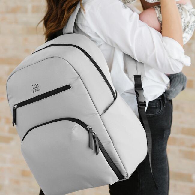 JJB Deluxe Backpack, Grey - Diaper Bags - 6