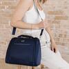 Insulated Bottle Bag, Navy - Diaper Bags - 6