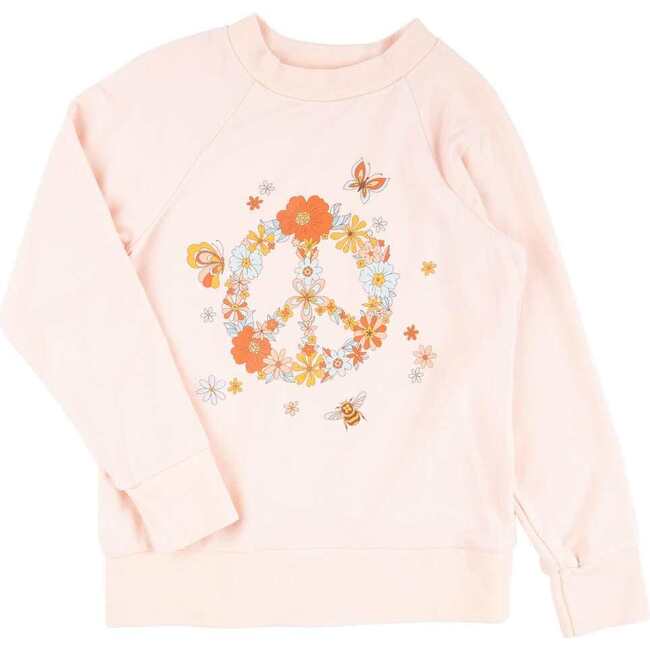 Iggy Floral Print Long Sleeve Pullover, Happy Hippie