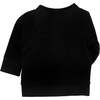 Iggy Long Raglan Sleeve Pullover, Black - Sweatshirts - 2