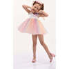 Cakepop Unicorn Rainbow Tulle Dress, White - Dresses - 2