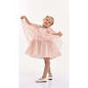Jolene Polka Dot Applique Dress, Blush - Dresses - 2