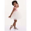Janie Bow Strap Tulle Dress, Pink - Dresses - 2