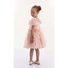 Jolene Polka Dot Applique Dress, Blush - Dresses - 3