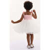 Janie Bow Strap Tulle Dress, Pink - Dresses - 3