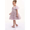 Jolene Polka Dot Applique Dress, Lavender - Dresses - 3