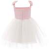 Janie Bow Strap Tulle Dress, Pink - Dresses - 4