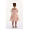 Jolene Polka Dot Applique Dress, Blush - Dresses - 4