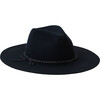 Ruby Brimmed Hat, Black With Trim - Hats - 1 - thumbnail