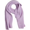 Match Rib Scarf, Lavender - Scarves - 1 - thumbnail