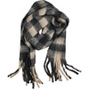 Elle Plaid Scarf, Black Combo - Scarves - 1 - thumbnail