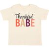 Thankful Babe Thanksgiving Short Sleeve T-Shirt, Natural - T-Shirts - 1 - thumbnail