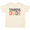Thankful Dude Thanksgiving Short Sleeve T-Shirt, Natural - T-Shirts - 1 - thumbnail