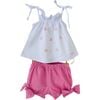 Cherry Short Set, Pink - Mixed Apparel Set - 1 - thumbnail