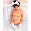 Smocked Bubble with Embroidered Cashew Fruit, Orange - Onesies - 2