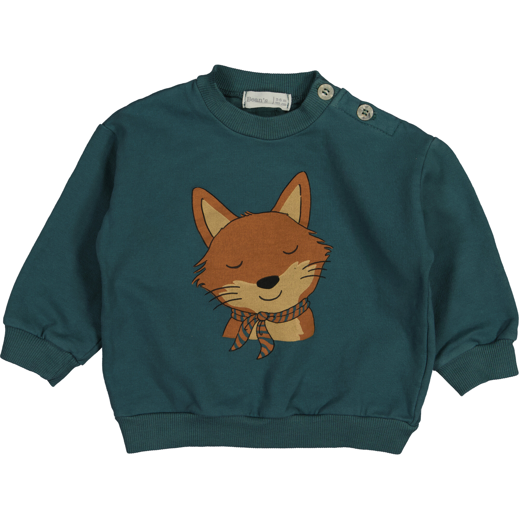Sweatshirt, Fox Head - Sweatshirts - 1