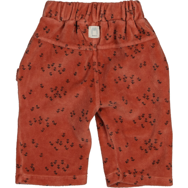 Velvet Pants with Ruffled Pocket, Prints - Sweatpants - 2