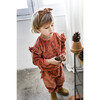 Velvet Pants with Ruffled Pocket, Prints - Sweatpants - 3