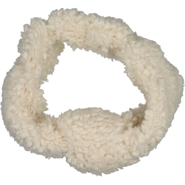 Fuzzy Headband, Cream - Hair Accessories - 2