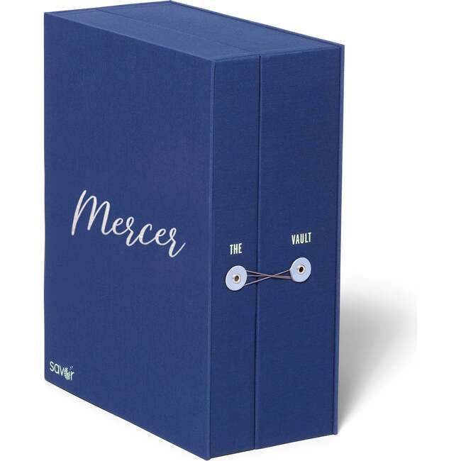 Exclusive Monogrammable Mercer Vault Baby Keepsake Box, Something Blue