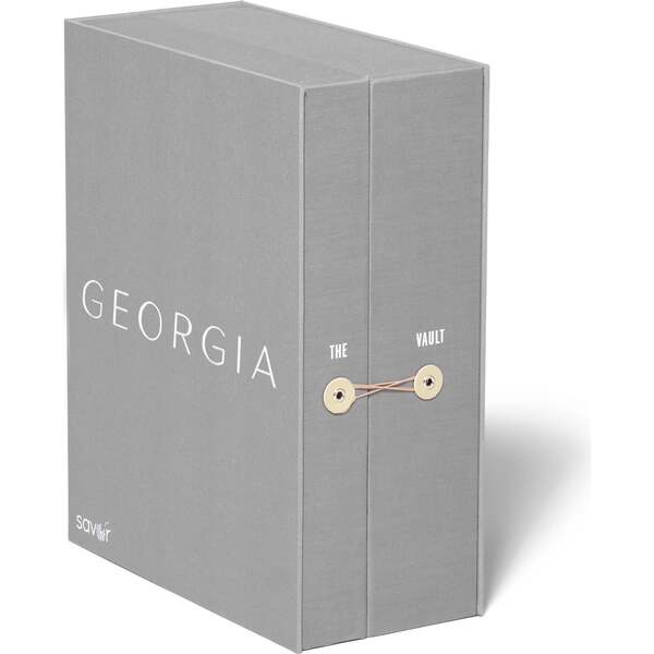 Exclusive Monogrammable Vault Baby Keepsake Box, Slate Savor